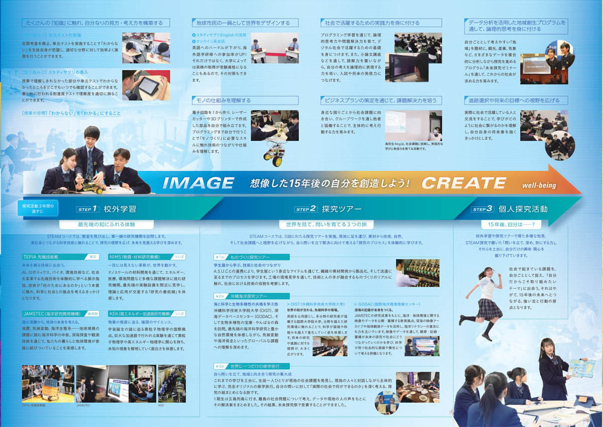西武台高等学校STEAMコースパンフレット